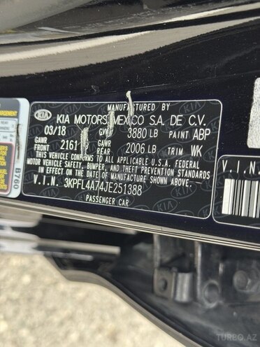 Kia Forte 2018, 132,000 km - 2.0 l - Bakı