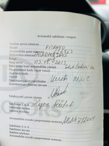 Kia Picanto 2013, 80,000 km - 1.3 l - Bakı