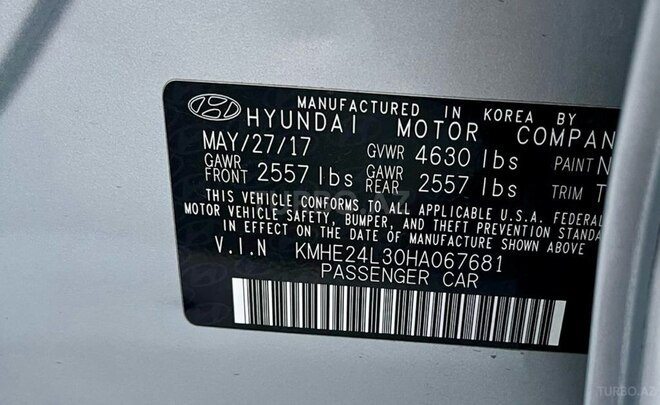 Hyundai Sonata 2017, 214,043 km - 2.0 л - Bakı