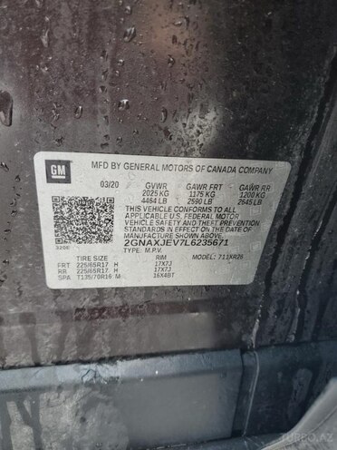 Chevrolet Equinox 2020, 74,000 km - 1.5 л - Bakı