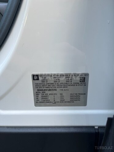 Chevrolet Equinox 2018, 195,000 km - 1.5 l - Şəmkir