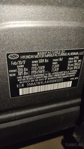Hyundai Santa Fe 2017, 138,942 km - 2.0 l - Bakı