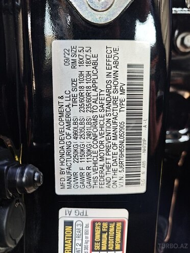 Honda CR-V 2022, 67,660 km - 2.0 l - Gəncə
