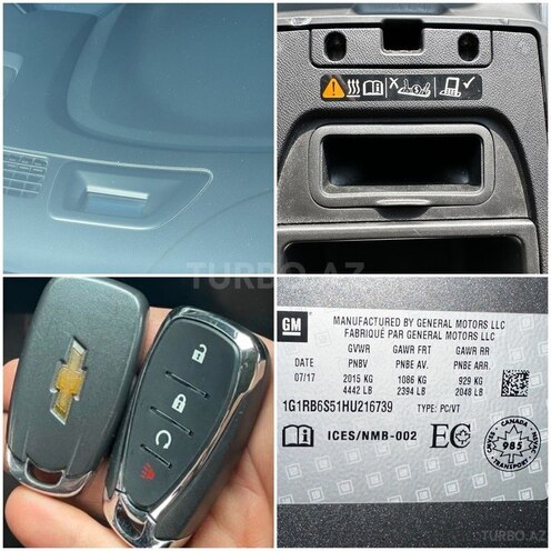Chevrolet Volt 2017, 116,000 km - 1.5 l - Bakı