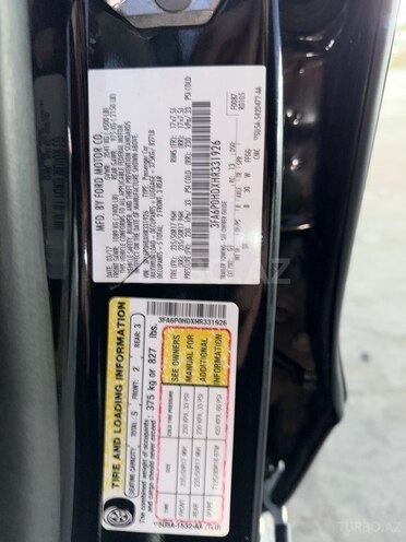 Ford Fusion (North America) 2017, 117,000 km - 1.5 l - Gəncə