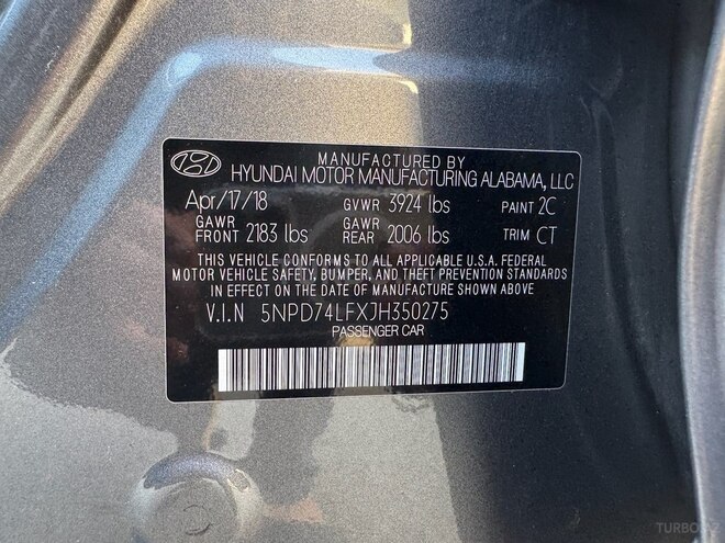 Hyundai Elantra 2018, 39,109 km - 2.0 l - Bakı