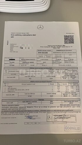 Mercedes E 220 d 2017, 129,000 km - 2.0 л - Bakı