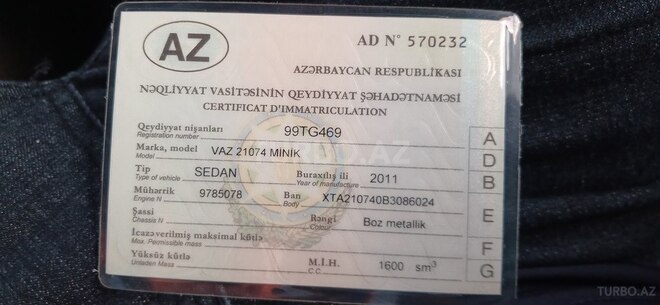 LADA (VAZ) 2107 2011, 111,100 km - 1.6 л - Sumqayıt