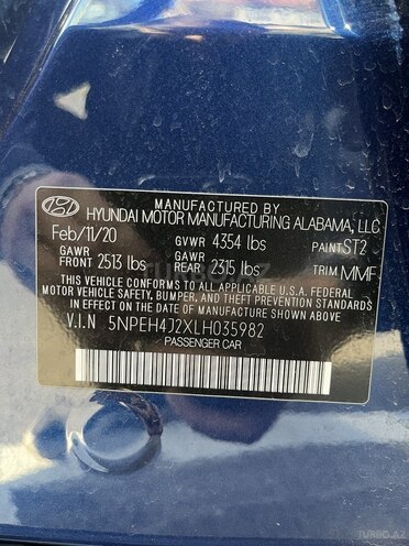 Hyundai Sonata 2020, 64,000 km - 1.6 l - Bakı