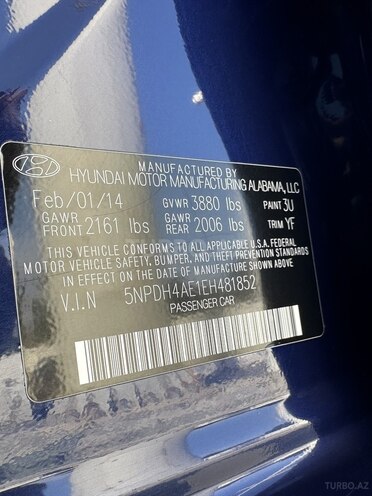 Hyundai Elantra 2014, 157,000 km - 1.8 л - Bakı