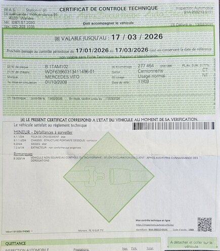 Mercedes Vito 2008, 281,200 km - 2.1 l - Bakı
