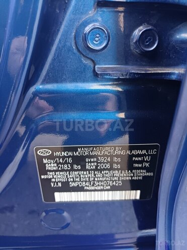Hyundai Elantra 2016, 159,325 km - 2.0 л - Sumqayıt