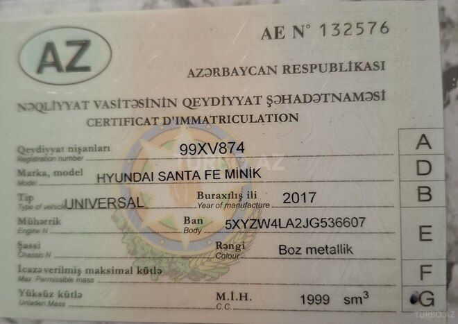Hyundai Santa Fe 2017, 76,878 km - 2.0 л - Bakı