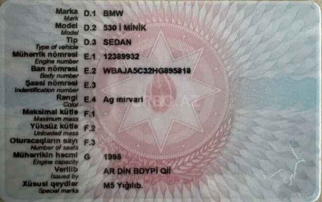BMW 530 2017, 141,000 km - 2.0 l - Şəmkir