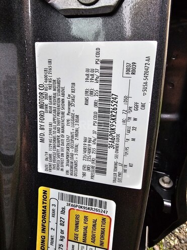Ford Fusion (North America) 2019, 178,000 km - 2.0 л - Bakı