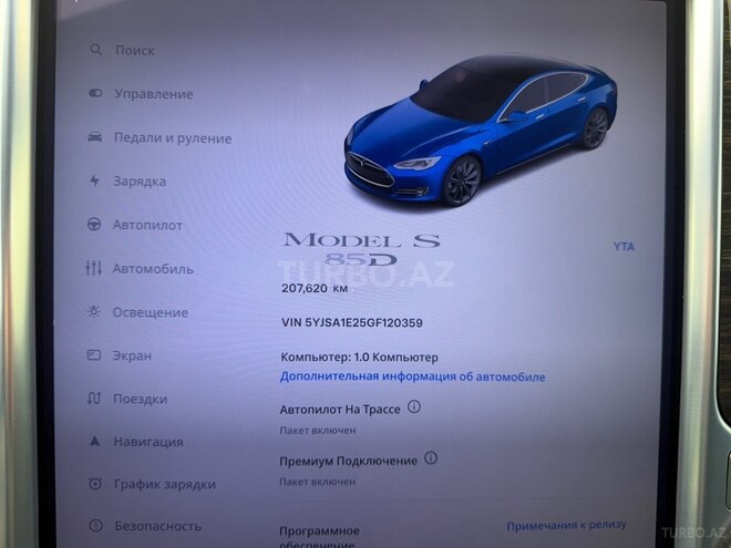 Tesla Model S 2016, 205,000 km - 0.0 l - Bakı