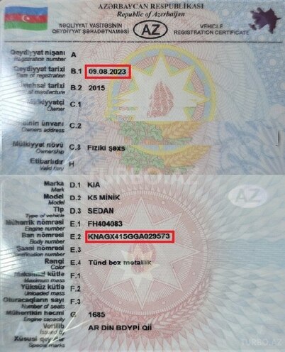 Kia K5 2015, 128,000 km - 1.7 l - Bakı