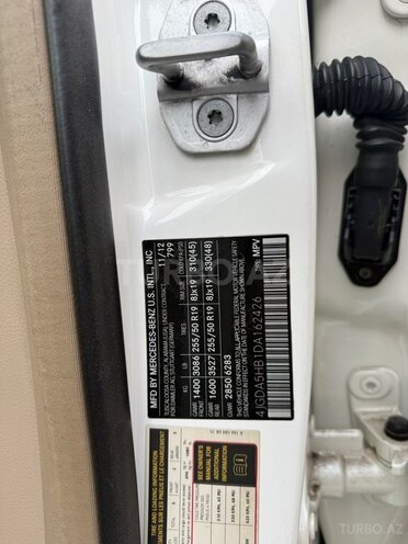 Mercedes ML 350 4MATIC 2012, 218,000 km - 3.5 л - Bakı