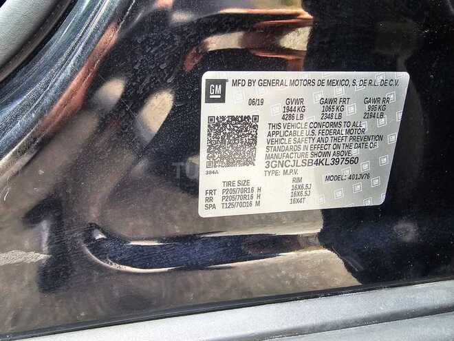 Chevrolet Trax 2019, 62,000 km - 1.4 l - Bakı