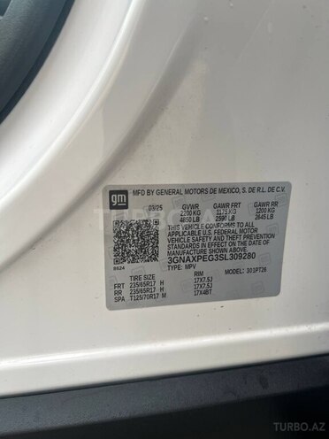 Chevrolet Equinox 2025, 6,400 km - 1.5 l - Bakı