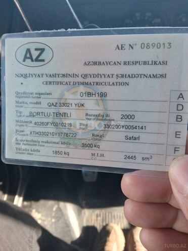 GAZ 330200 2000, 185,690 km - 2.4 л - Sumqayıt