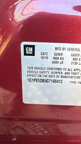 Chevrolet Cruze 2015, 230,000 km - 1.4 l - Bakı