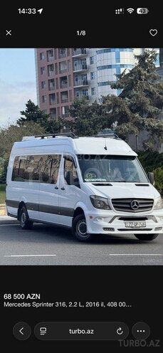 Mercedes Sprinter 316 2016, 408,000 km - 2.2 l - Bakı