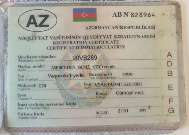 Mercedes  1999, 413,000 km - 2.1 l - Bakı