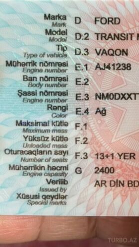 Ford Transit 2010, 670,000 km - 2.4 l - Bakı
