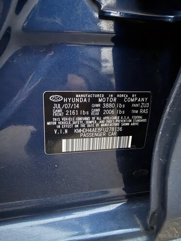 Hyundai Elantra 2015, 103,803 km - 1.8 л - Bakı