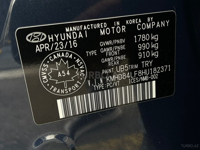 Hyundai Elantra 2016, 193,447 km - 2.0 л - Bakı