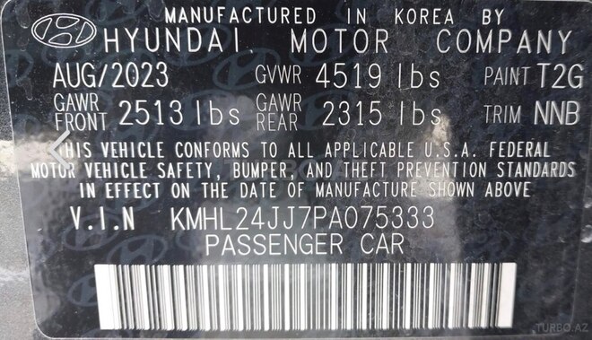 Hyundai Sonata 2023, 156,000 km - 2.0 l - Bakı