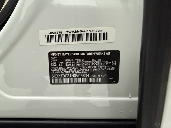 BMW X5 2017, 112,000 km - 2.0 l - Bakı