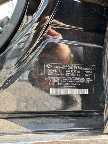 Hyundai Sonata 2017, 186,351 km - 2.0 l - Bakı