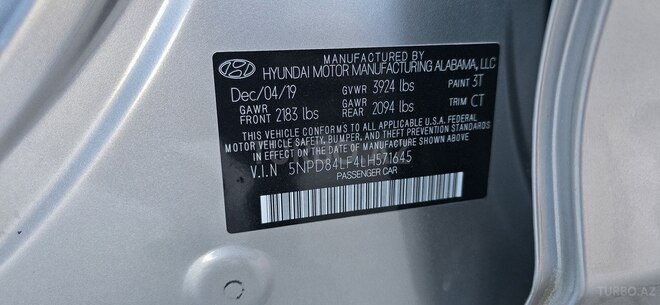 Hyundai Elantra 2019, 131,412 km - 2.0 l - Bakı