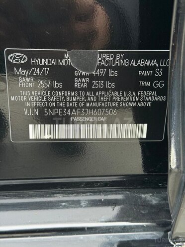 Hyundai Sonata 2017, 204,226 km - 2.4 l - Bakı