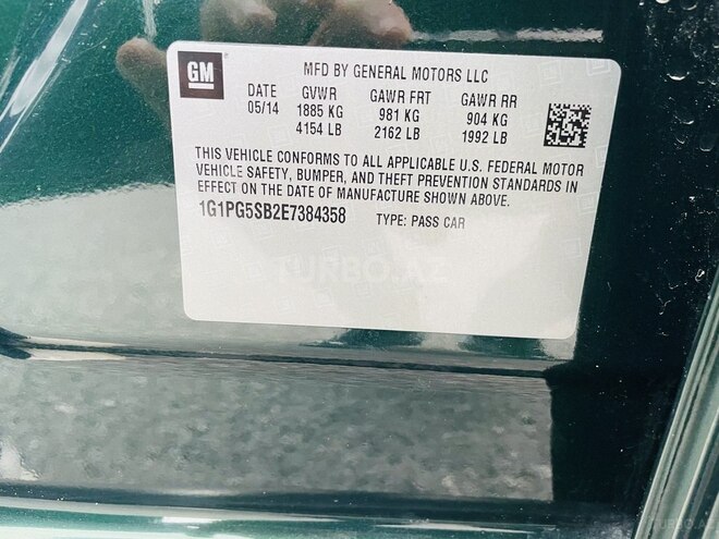 Chevrolet Cruze 2014, 202,000 km - 1.4 l - Bakı