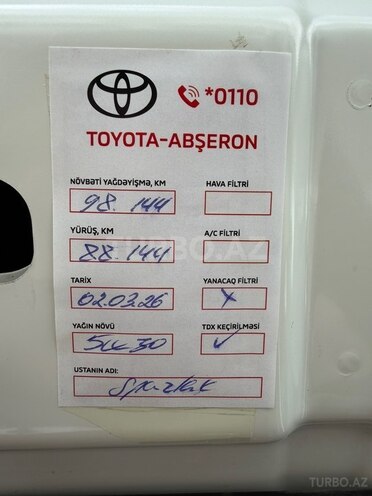 Toyota Land Cruiser Prado 2016, 88,000 km - 2.7 l - Bakı