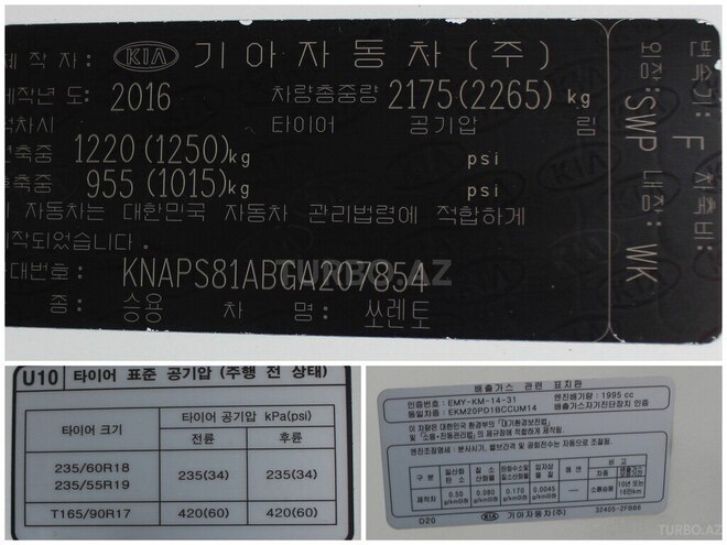 Kia Sorento 2016, 173,000 km - 2.0 l - Bakı