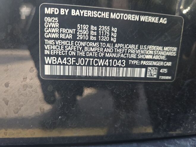 BMW 530 2025, 20,000 km - 2.0 l - Bakı