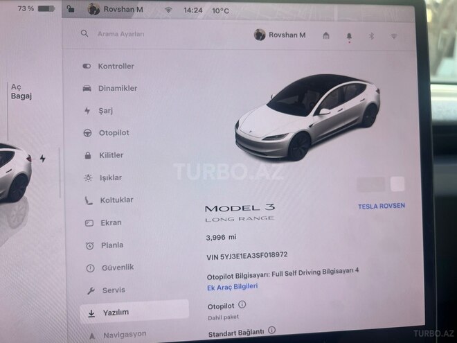 Tesla Model 3 2025, 15,000 km - 0.0 l - Bakı