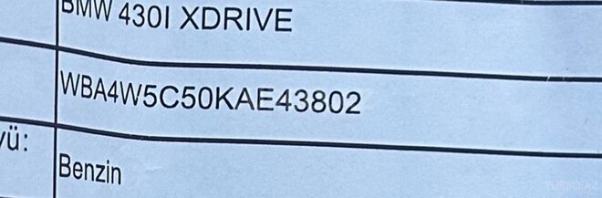 BMW 430 2019, 39,000 km - 2.0 л - Bakı