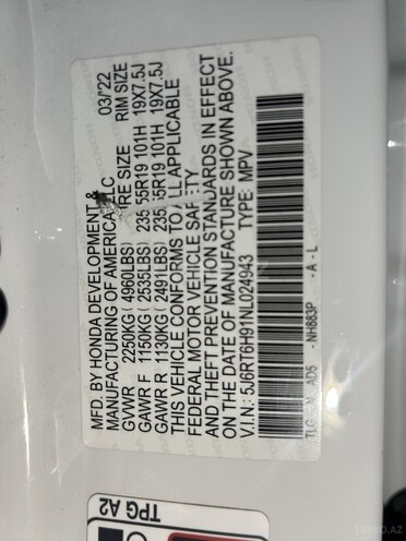 Honda CR-V 2022, 79,000 km - 2.0 l - Bakı