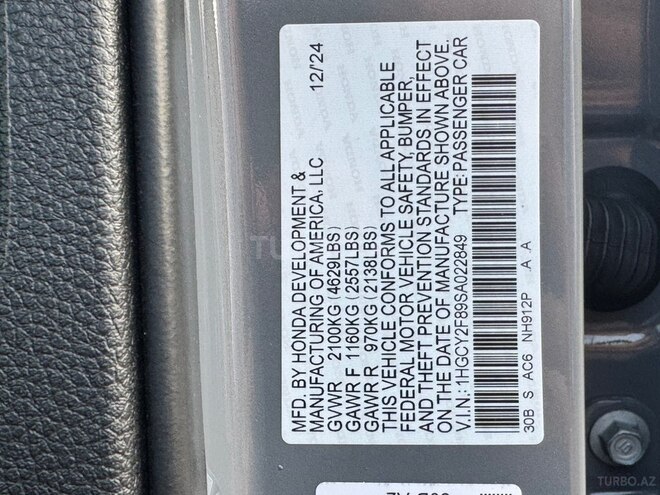 Honda Accord 2024, 27,000 km - 2.0 л - Bakı