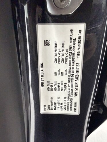 Tesla Model 3 2025, 1,900 km - 0.0 л - Bakı