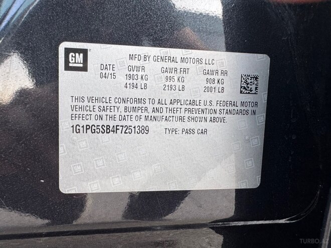 Chevrolet Cruze 2015, 236,000 km - 1.4 l - Bakı