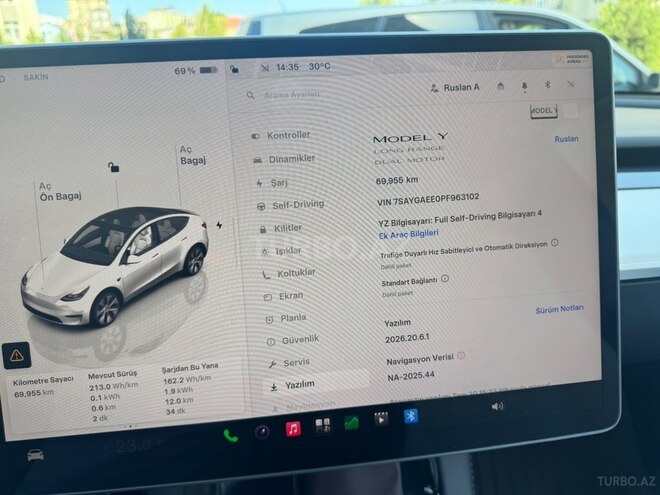 Tesla Model Y 2023, 70,000 km - 0.0 l - Bakı