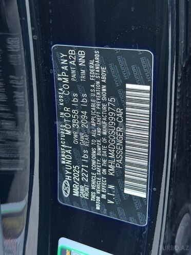 Hyundai Elantra 2025, 9,500 km - 2.0 л - Bakı