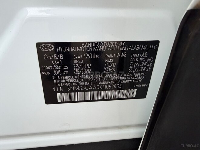 Hyundai Santa Fe 2018, 77,500 km - 2.0 l - Bakı