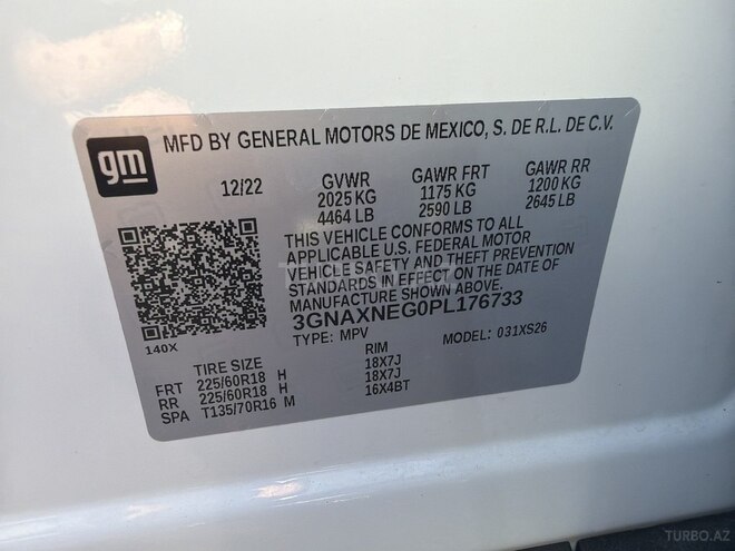 Chevrolet Equinox 2022, 42,000 km - 1.5 l - Bakı